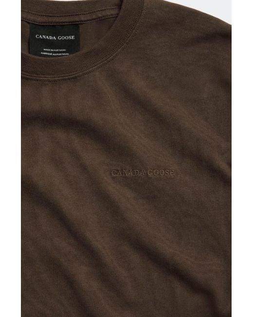 Canada Goose Brown Roam Logo T-Shirt