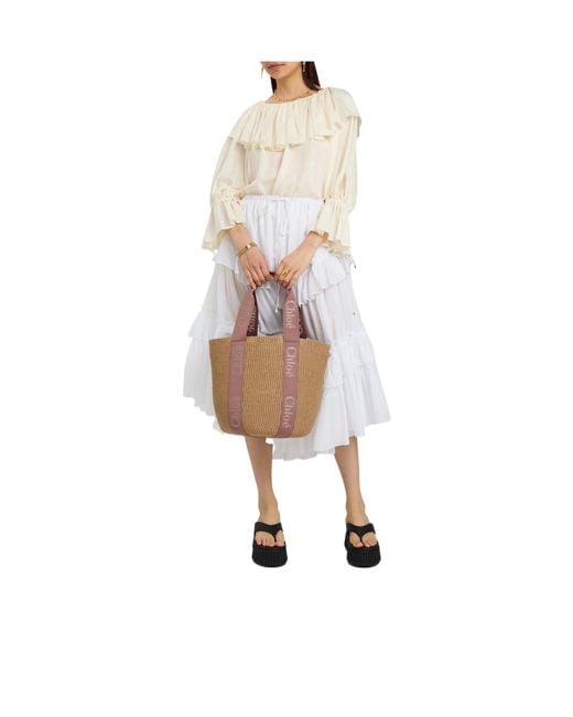 Chloé Brown Woven Handbag