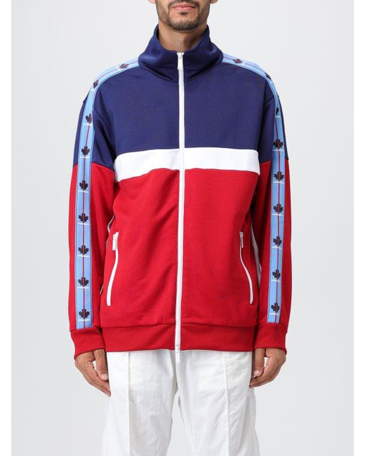 DSquared² Red Zip-Up Long-Sleeved Cardigan for men