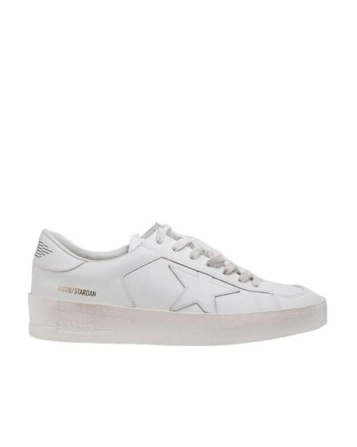 Golden Goose Deluxe Brand White Stardan Low-Top Sneakers for men