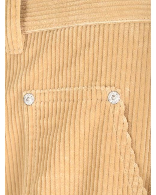 Palm Angels Natural Carrot Fit Corduroy Cargo Pants for men