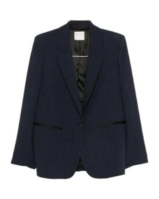 Forte_forte Blue Single-Breasted Jacket