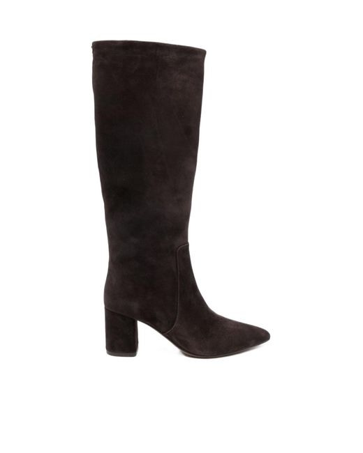 Twinset Black High Leather Boots