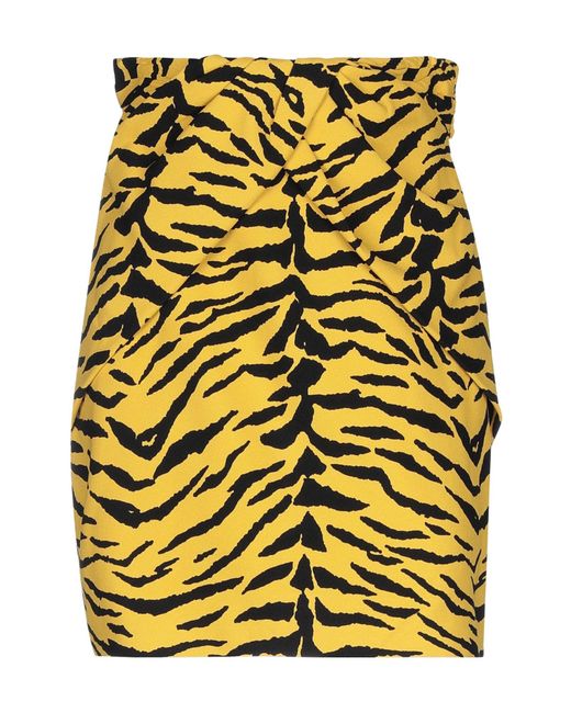 Saint Laurent Yellow Mini Skirts