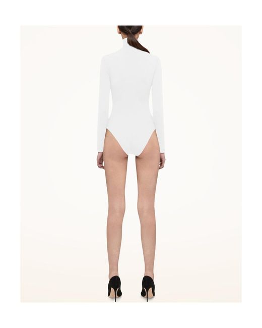 Wolford White High-Neck Bodysuit
