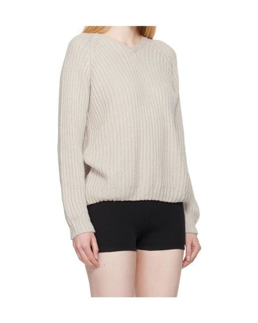 Our Legacy White Long-Sleeved Sweater