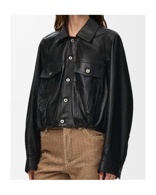 Loewe Black Button-Up Cropped Jacket