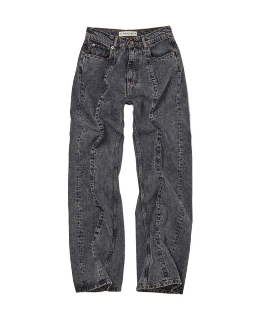 Y. Project Gray Multi-Pocket Jeans for men