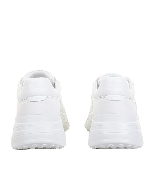 Hogan White Hi-Fi Leather Sneakers