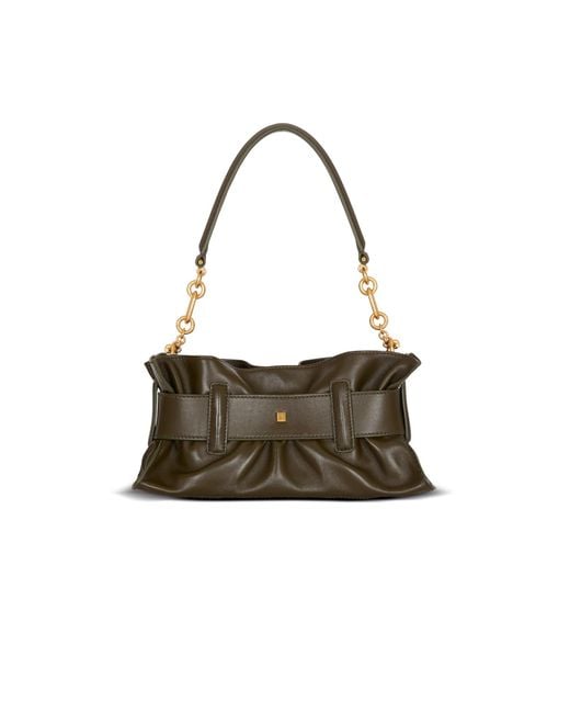 Balmain Metallic Mini Anthem Shoulder Bag