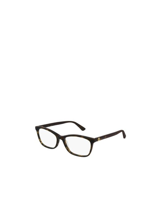 Gucci White Eyewear Rectangle Frame Glasses