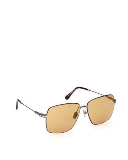 Tom Ford Metallic Eyewear Square Frame Sunglasses for men