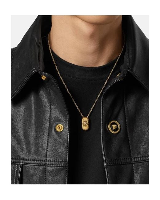 Versace Metallic Medusa Biggie Necklace for men