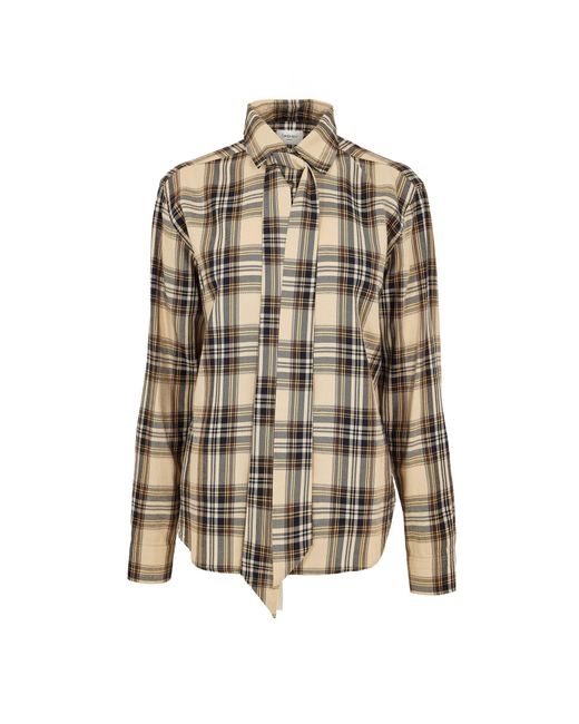 Saint Laurent Multicolor Patterned Long-Sleeve Shirt