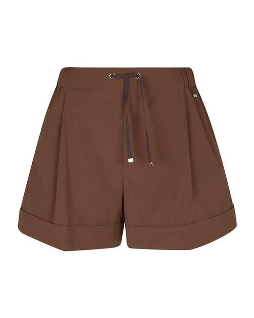 Herno Brown Drawstring Cuffed Shorts