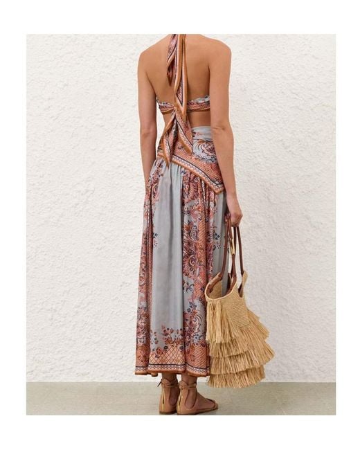 Zimmermann Pink Aster Scarf Bodice