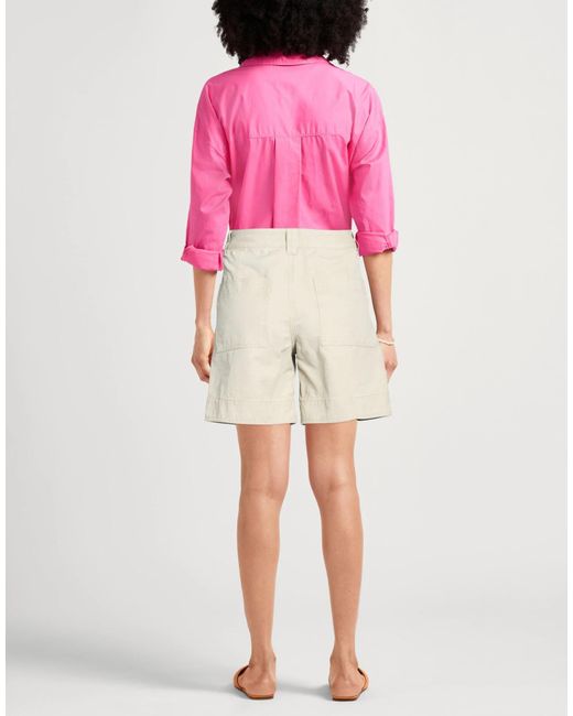 Isabel Marant Natural Solid Casual Canvas Shorts
