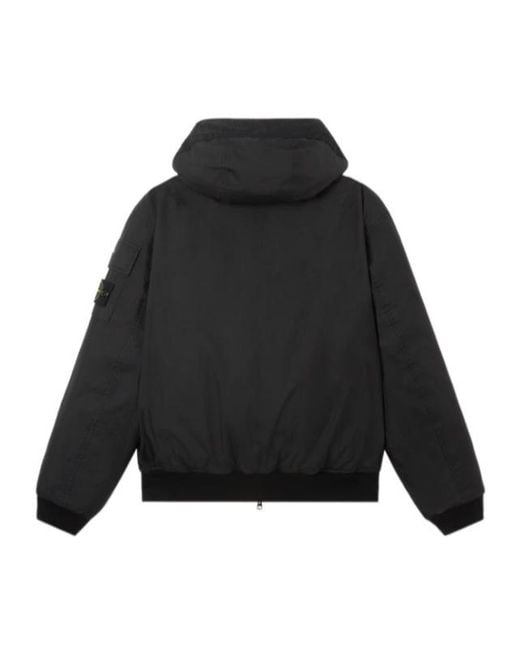 Stone Island Black Zipped Jacket for men