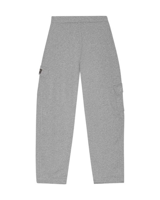 Ganni Gray Cargo Sweatpants