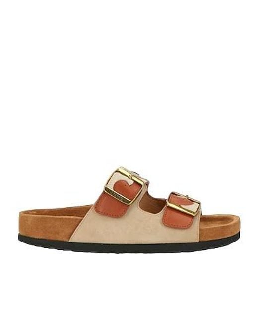Isabel Marant Brown Multicolour Sandals