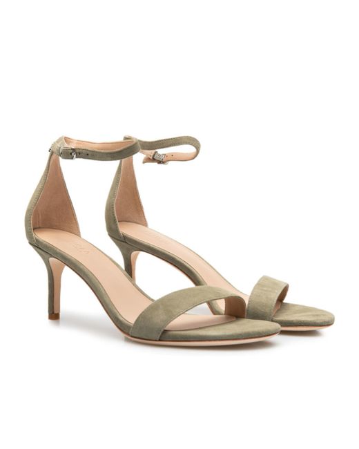 Ralph Lauren Metallic Allie Mid Heeled Sandals