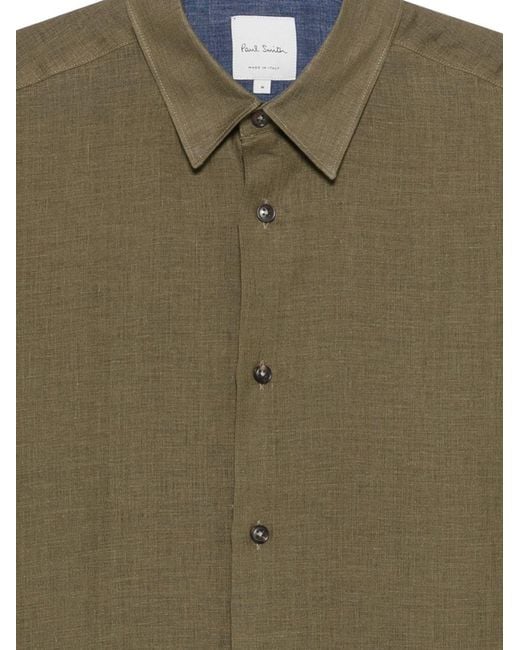 Paul Smith Green Buttoned Shirt for men