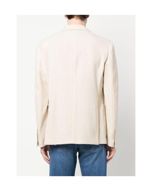 Lardini Natural Single-Breasted Blazer for men
