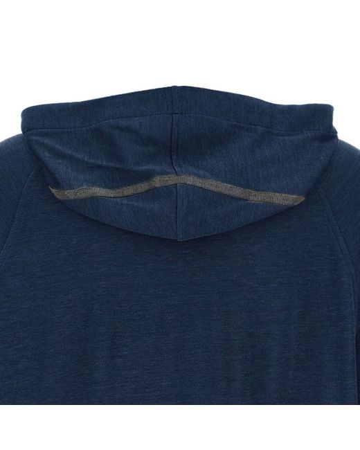 Brunello Cucinelli Blue Long-Sleeved Casual Jacket