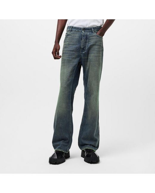 Balenciaga Blue Wide-Leg Jeans for men