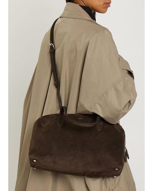 Totême Brown Suede Tote Bag