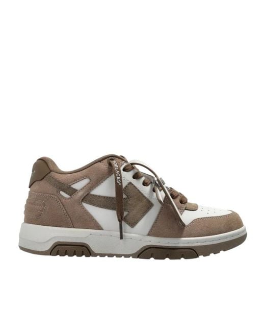 Off-White c/o Virgil Abloh Brown Out Of Office Lace-Up Sneakers