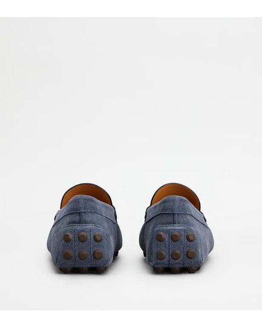 Tod's Blue Penny-Slot Loafers for men