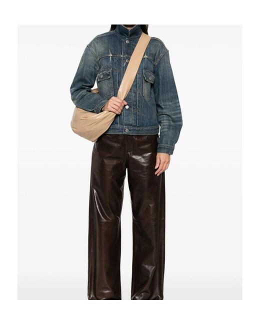 Maison Margiela Blue Distressed Denim Jacket