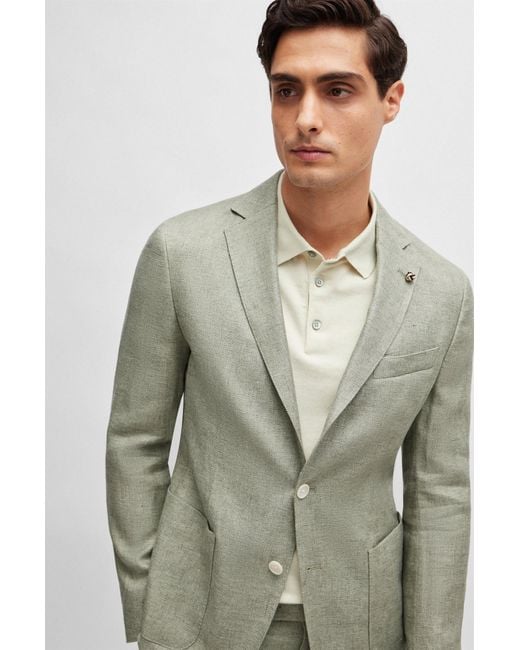 Boss Green Single-Breasted Blazer for men