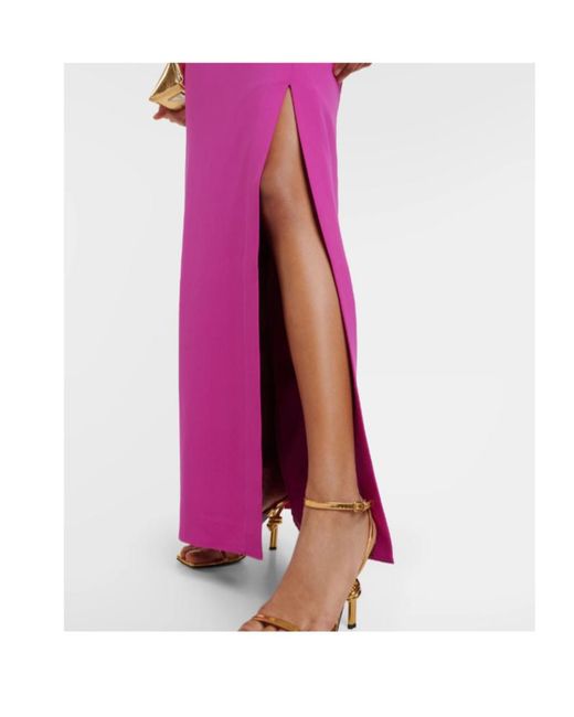 Roland Mouret Pink One Shoulder Dress