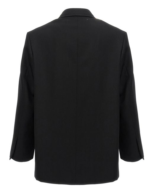 Jil Sander Black Single-Breasted Jacket for men