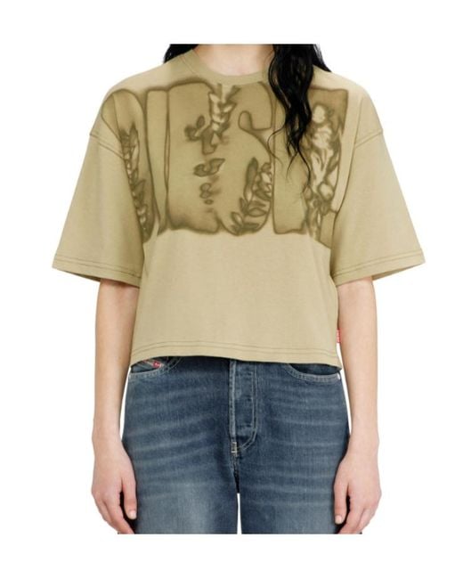 DIESEL Natural Logo-Print T-Shirt