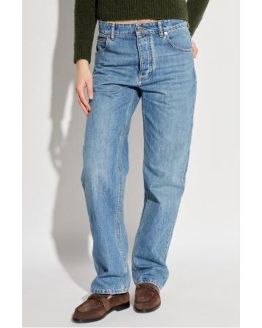 Bottega Veneta Blue Belt Loop Jeans