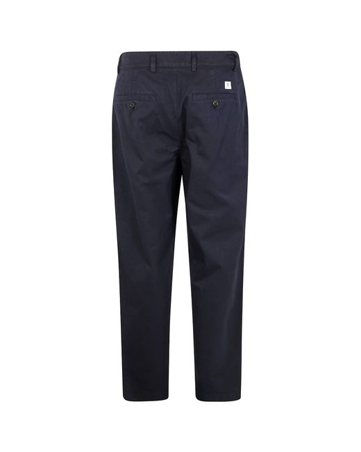 Department 5 Blue Cotton Trousers for men