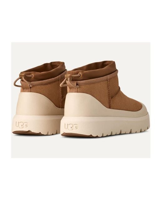Ugg Brown Classic Ultra Mini Weather Hybrid Boots for men
