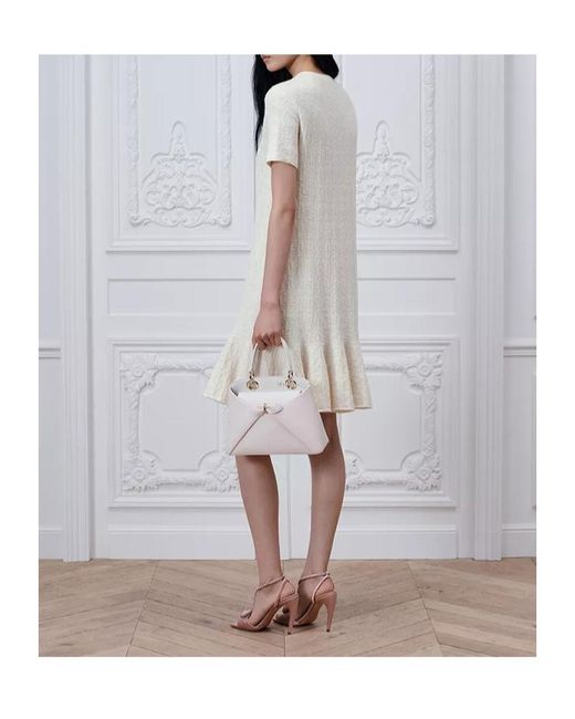 Dior White Godet Dress
