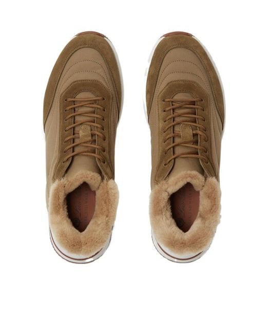 Loro Piana Brown Week-End Walk Sneakers for men