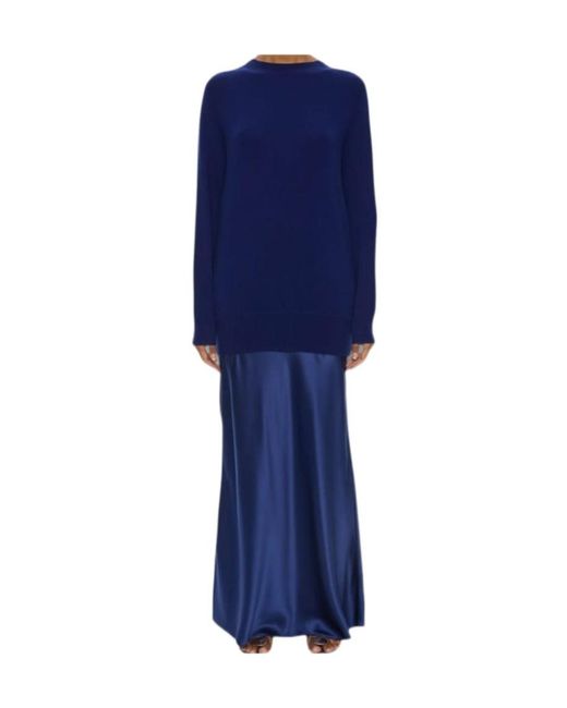 Christopher Esber Blue Long-Sleeved Dress