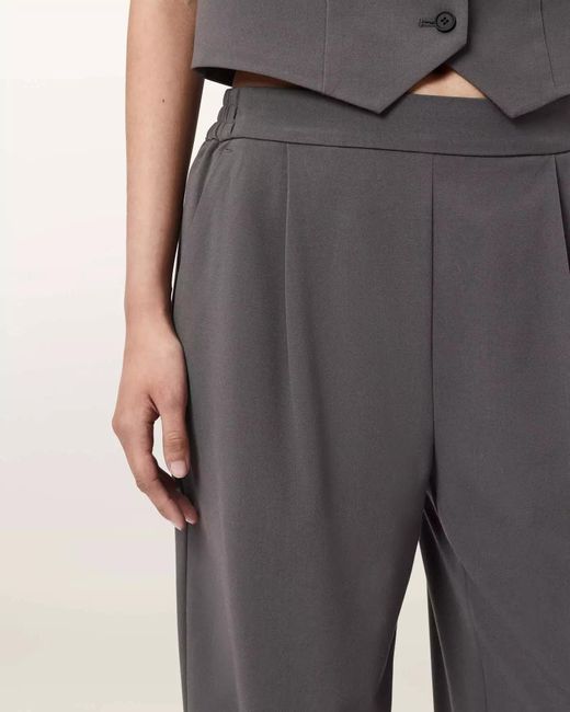 AllSaints Gray Aleida Casual Pants