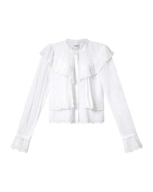 Isabel Marant White Kelmon Top