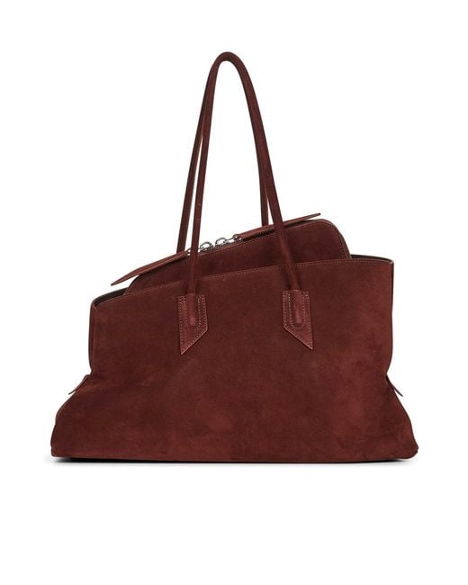 The Attico Brown Double-Handled Handbag