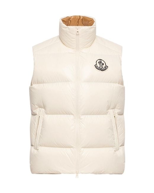 Moncler White Belice Down Gilet for men