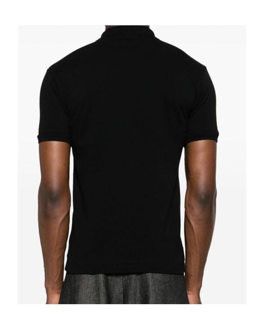 Comme des Garçons Black Short-Sleeved Polo Shirt for men