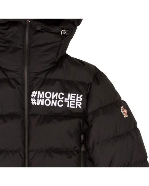 Moncler Black Long-Sleeved Down Jacket for men