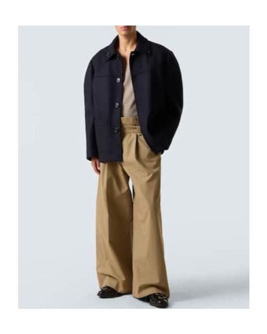 Simone Rocha Blue Embellished Wool-Blend Jacket for men